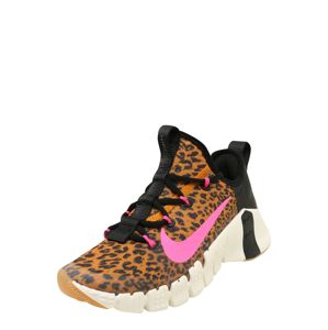 NIKE Sportovní boty 'Nike Free Metcon 3'  koňaková / pink / černá