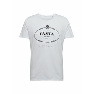 EINSTEIN & NEWTON Tričko 'Pasta T-Shirt Bass'  bílá