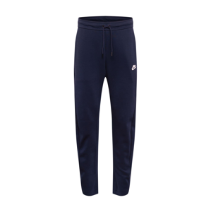 Nike Sportswear Kalhoty  tmavě modrá / bílá