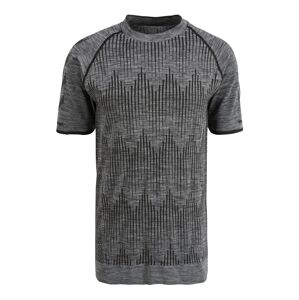 Hummel Funkční tričko 'Morten'  šedý melír / černá