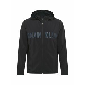 Calvin Klein Performance Sportovní mikina s kapucí  černá / noční modrá