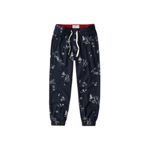 Abercrombie & Fitch Pyžamové kalhoty  námořnická modř / bílá