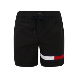 Tommy Hilfiger Underwear Plavecké šortky  bílá / černá / melounová / tmavě modrá