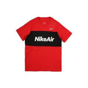 Nike Sportswear Tričko  červená / černá / bílá