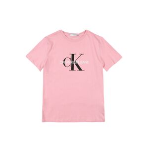 Calvin Klein Jeans Tričko 'MONOGRAM'  růžová / černá / bílá