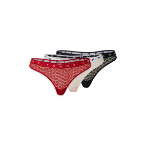 Tommy Hilfiger Underwear Tanga  růžová / tmavě modrá / červená