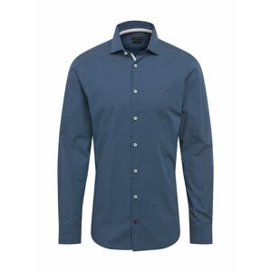 Tommy Hilfiger Tailored Košile 'Poplin'  bílá / námořnická modř