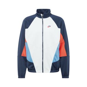 Nike Sportswear Přechodná bunda 'Heritage'  světlemodrá / námořnická modř / offwhite / korálová