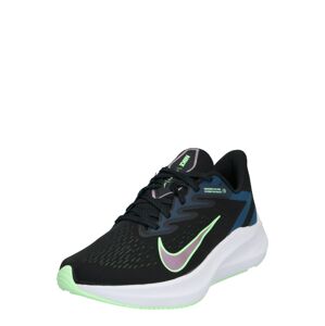 NIKE Běžecká obuv 'Air Zoom Winflo 7'  černá / svítivě zelená / tmavě modrá