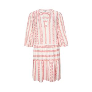 COMMA Košilové šaty  pink / bílá