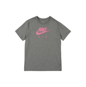 Nike Sportswear Tričko 'Boyfriend'  šedý melír / pink