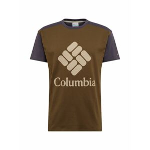COLUMBIA Tričko 'Columbia Lodge Logo'  béžová / olivová