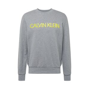 Calvin Klein Mikina  šedá / žlutá