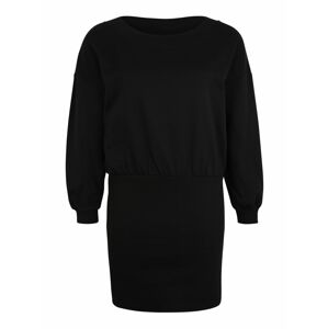 Urban Classics Šaty 'Ladies Sweat Off Shoulder Dress'  černá