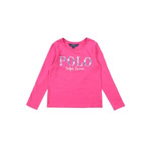 POLO RALPH LAUREN Tričko  pink / bílá / modrá