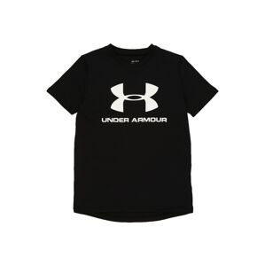 UNDER ARMOUR Funkční tričko  černá / bílá
