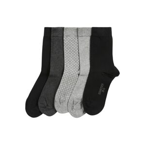 SCHIESSER Ponožky  šedá / černá
