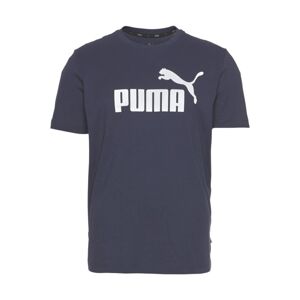 PUMA Tričko 'Essential'  bílá / marine modrá