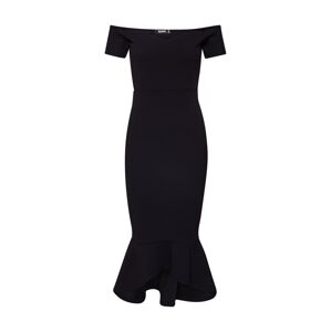 Missguided Společenské šaty 'BARDOT FISHTAIL HEM MIDI DRESS'  černá