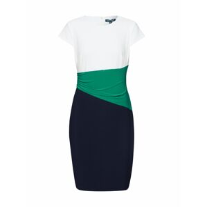 Lauren Ralph Lauren Šaty 'FENTON-CAP SLEEVE-DAY DRESS'  námořnická modř / zelená / bílá