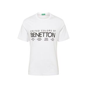 UNITED COLORS OF BENETTON Tričko  bílá / černá