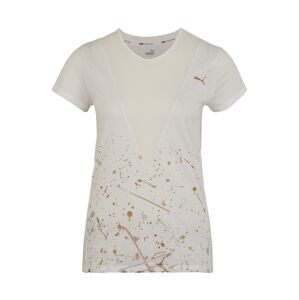 PUMA Funkční tričko 'Metal Splash'  zlatá / bílá