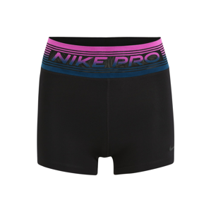 NIKE Sportovní kalhoty  modrá / černá / pink