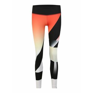 REEBOK Sportovní kalhoty  oranžová / bílá / černá