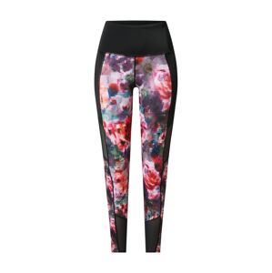 HKMX Sportovní kalhoty 'Floral Flex'  černá / mix barev