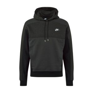 Nike Sportswear Mikina  tmavě šedá / bílá / černý melír