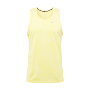 NIKE Funkční tričko 'Miler'  svítivě žlutá / světle šedá