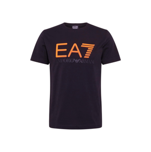 EA7 Emporio Armani Tričko  černá / oranžová