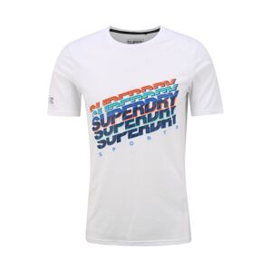 Superdry Funkční tričko  bílá / modrá