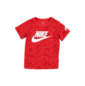 Nike Sportswear Tričko  červená / tmavě červená / bílá