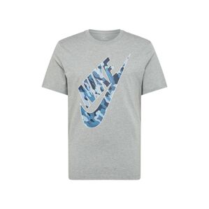 Nike Sportswear Tričko  šedá / modrá