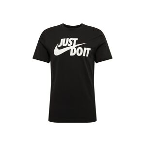 Nike Sportswear Funkční tričko 'Just Do It'  bílá / černá
