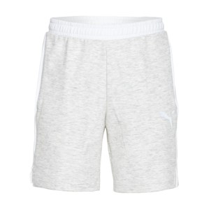 PUMA Sportovní kalhoty 'EVOSTRIPE '  bílá / šedý melír