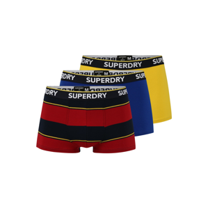 Superdry Boxerky  karmínově červené / modrá / žlutá