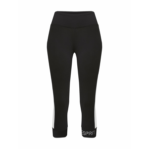 ESPRIT SPORT Sportovní kalhoty  černá / bílá
