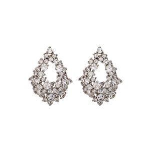 LILY AND ROSE Náušnice 'Alice earrings - Crystal'  stříbrná