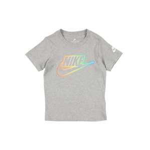 Nike Sportswear Tričko  tmavě šedá / oranžová / světlemodrá
