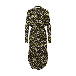 MOSS COPENHAGEN Košilové šaty 'Amber Genni'  černá / žlutá