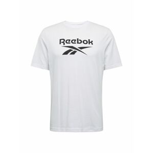REEBOK Funkční tričko  černá / bílá