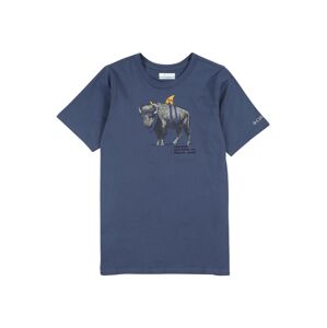 COLUMBIA Funkční tričko 'Peak Point™'  modrá / antracitová / žlutá