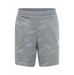 ADIDAS PERFORMANCE Sportovní kalhoty  bílá / šedý melír / světle šedá